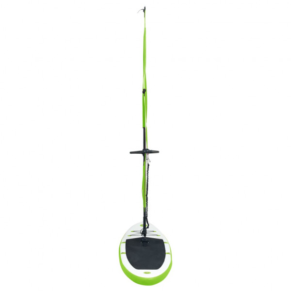 Tabla de paddle surf inflable con vela verde y blanca M 5