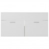 Armario para lavabo contrachapada blanco roble 90x38.5x46 cm 5
