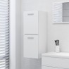 Armario de baño madera contrachapada blanco 30x30x80 cm 1