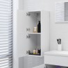 Armario de baño madera contrachapada blanco 30x30x80 cm 4