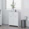 Armario de baño madera contrachapada blanco 60x33x80 cm 1
