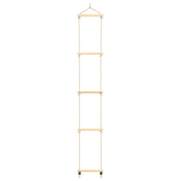 Escada de corda infantil 30x168 cm madeira maciça e PE M 2