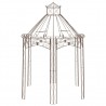 Pérgola de jardín marrón antiguo 400x258x378 cm hierro 3