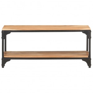 Mesa de centro de madera maciza de acacia 90x30x40 cm H