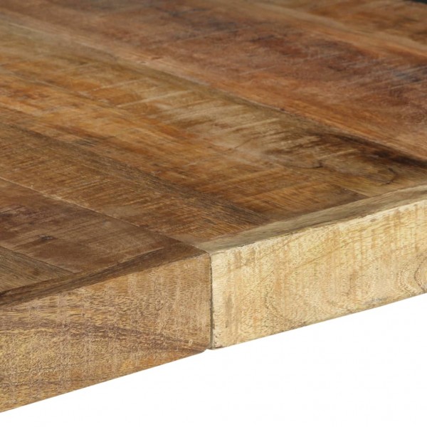 Mesa de jantar 140x140x75 cm madeira de mangueira áspera M 5