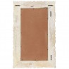 Espejo de madera maciza de mango blanco 80x50 cm 3