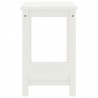 Mesa de cabeceira 35x30x47 cm madeira de pinho maciça branco 3