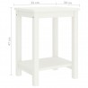 Mesita de noche madera maciza de mango blanco 40x30x50 cm 5