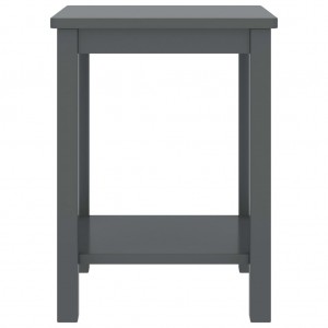 Mesa de cabeceira 35x30x47 cm pinho maciço cinzento-escuro H