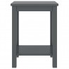 Mesa de cabeceira 35x30x47 cm pinho maciço cinzento-escuro 2