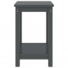 Mesitas de noche madera maciza de pino gris oscuro 35x30x47 cm 3