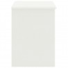 Mesa de cabeceira 35x30x40 cm madeira de pinho maciça branco 3