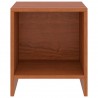 Mesitas de noche 2 uds madera de pino marrón miel 35x30x40 cm 3