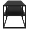 Móvel de TV 120x40x40 cm vidro preto 3