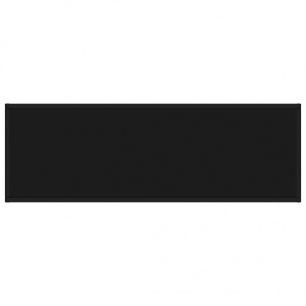 Mueble para TV negro de vidrio negro 120x40x40 cm M 4