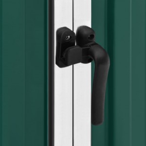 Cobertizo de jardín acero galvanizado verde 195x198x159 cm H