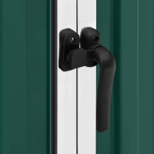 Abrigo de jardim 195x198x159 cm aço galvanizado verde M 2
