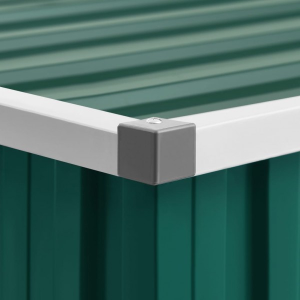 Abrigo de jardim 195x198x159 cm aço galvanizado verde M 3