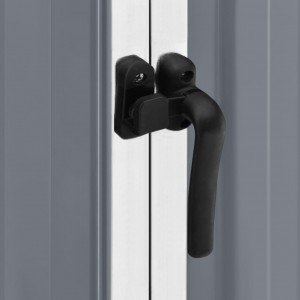 Cobertizo de jardín acero galvanizado gris 195x198x159 cm H