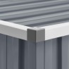 Abrigo de jardim 195x198x159 cm aço galvanizado cinzento 3