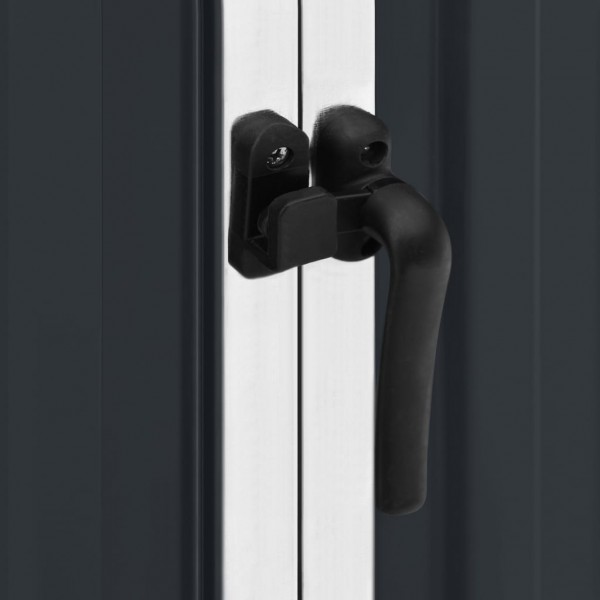 Cobertizo de jardín acero galvanizado antracita 195x198x159 cm M 2