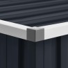 Abrigo de jardim 195x198x159 cm aço galvanizado antracite 3