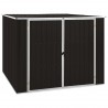 Abrigo de jardim 195x198x159 cm aço galvanizado castanho 1