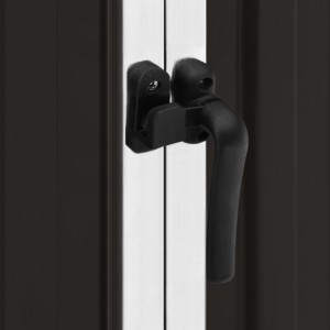 Cobertizo de jardín acero galvanizado marrón 195x198x159 cm H