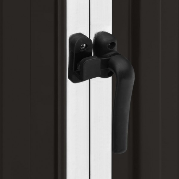 Abrigo de jardim 195x198x159 cm aço galvanizado castanho M 2