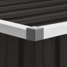 Abrigo de jardim 195x198x159 cm aço galvanizado castanho 3