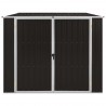 Abrigo de jardim 195x198x159 cm aço galvanizado castanho 4