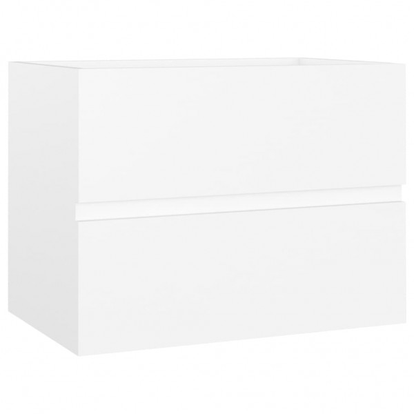 Armario para lavabo madera contrachapada blanco 60x38.5x45 cm M 2