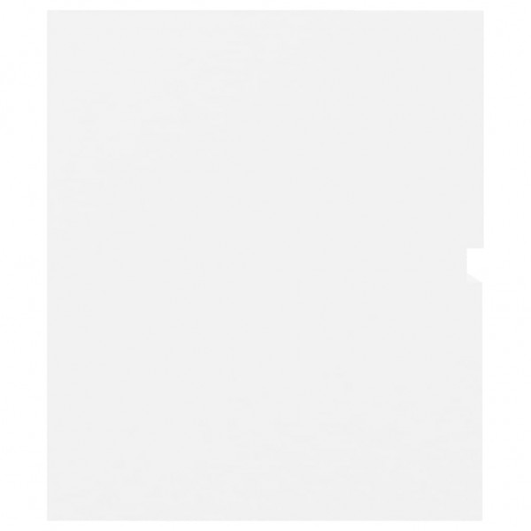 Armário de lavatório 60x38.5x45 cm derivados de madeira branco M 5