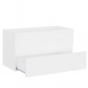 Armario para lavabo madera contrachapada blanco 80x38.5x45 cm 4