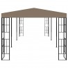 Gazebo 6x3 m cinzento-acastanhado 4