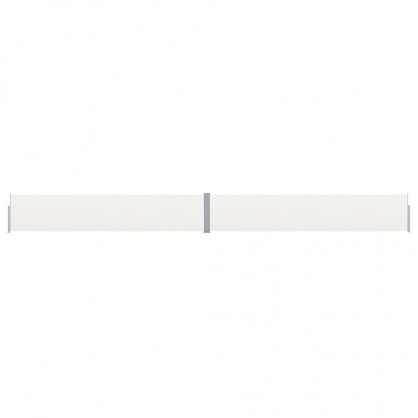 Toldo lateral retráctil para patio color crema 140x1200 cm D