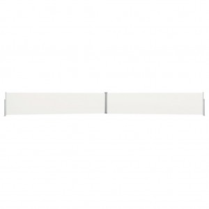 Toldo lateral retrátil para pátio 140x1200 cm creme H