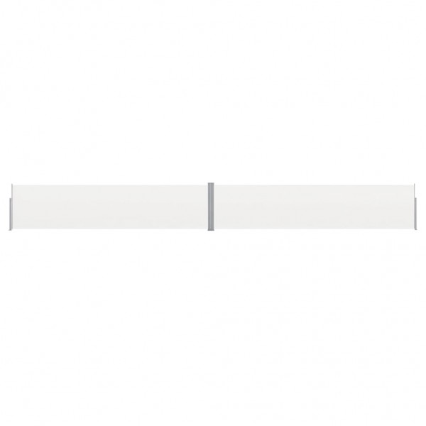 Toldo lateral retráctil para patio color crema 170x1200 cm D