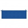 Cusco de banco de jardim tecido Oxford azul 150x50x3 cm 1