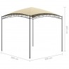 Gazebo 3x3x2.65 m 180 g/m² creme 5