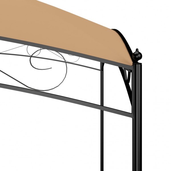 Cenador gris taupé 3x3x2.65 m 180 g/m² M 4