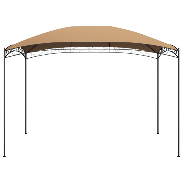 Gazebo 3x4x2.65 m 180 g/m² cinzento-acastanhado M 2