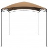 Gazebo 3x4x2.65 m 180 g/m² cinzento-acastanhado 3