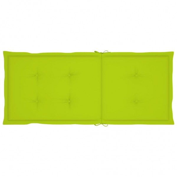 Almofadões cadeiras altas de jardim 4pcs tecido verde brilhante M 4