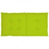 Cojín silla jardín respaldo bajo 2 uds tela Oxford verde claro 4