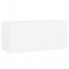 Armario para lavabo madera contrachapada blanco 100x38.5x45 cm 2