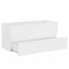 Armario para lavabo madera contrachapada blanco 100x38.5x45 cm 4