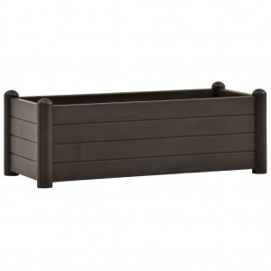 Canteiro elevado para jardim PP 100x43x35 cm moca H