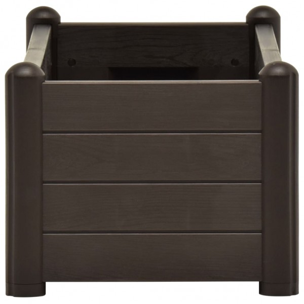 Canteiro elevado para jardim PP 100x43x35 cm moca M 4