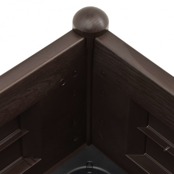 Canteiro elevado para jardim PP 100x43x35 cm moca M 5